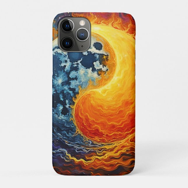 Funda De Case-Mate Para iPhone Yin Yang Art Celestial (Reverso)