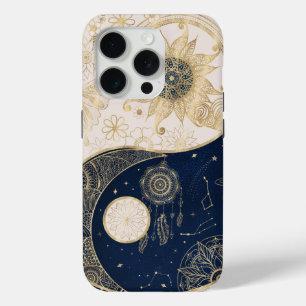 Funda Para iPhone 15 Pro Yin Yang Night Day de Creative Gold