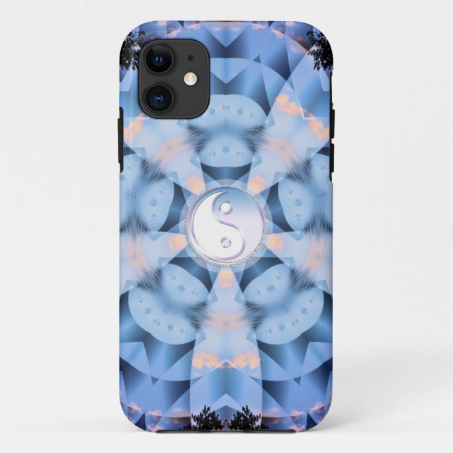 Funda De Case-Mate Para iPhone Yin Yang Winter Star Art Personalizable (Reverso)