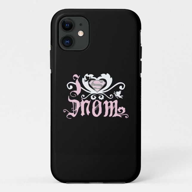 Funda De Case-Mate Para iPhone Yo corazón a mamá rosa (Reverso)