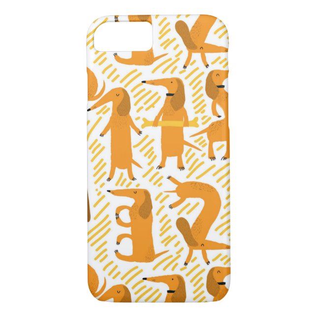 Funda De Case-Mate Para iPhone Yoga Dawg I Phone Case Dachshund Wiener Dog (Reverso)