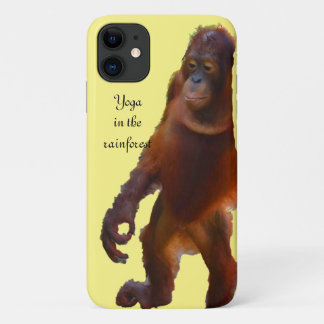 Funda Para iPhone 11 Yoga de Orangutan en la selva tropical