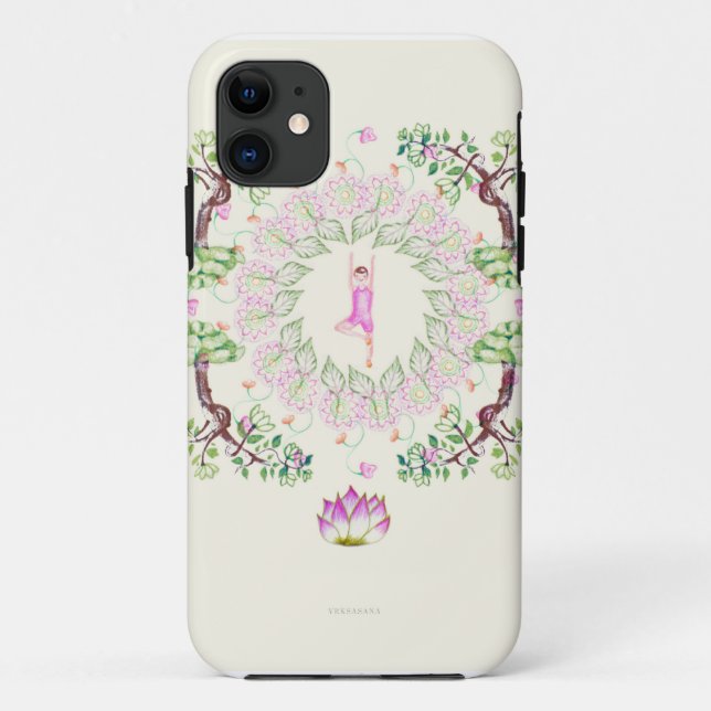 Funda De Case-Mate Para iPhone yoga Garden VI (Reverso)