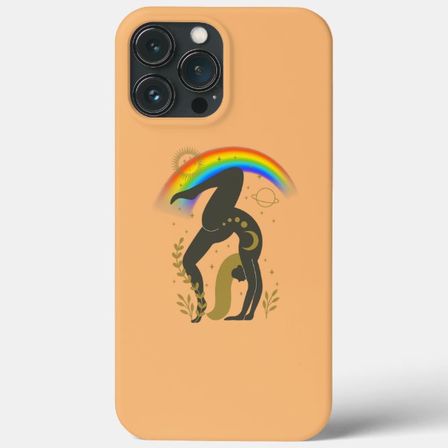 Funda De Case-Mate Para iPhone Yoga Orgullo Arcoíris (Reverso )