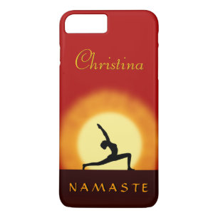 Funda Para iPhone 8 Plus/7 Plus Yoga Sunrise Pose Namaste Slim iPhone 7 Plus