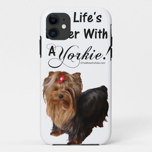 Funda De Case-Mate Para iPhone Yorkshire Terrier (Reverso)