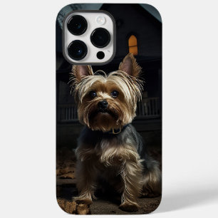 Funda Para iPhone 14 Pro Max De Case-Mate Yorkshire Terrier Halloween Aterrador