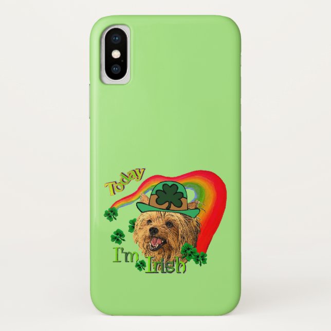 Funda De Case-Mate Para iPhone Yorkshire Terrier St Patricks (Reverso)
