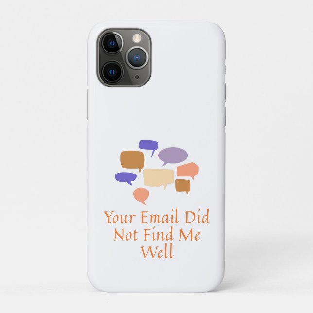 Funda De Case-Mate Para iPhone Your Email Did Not Find Me Well (Reverso)