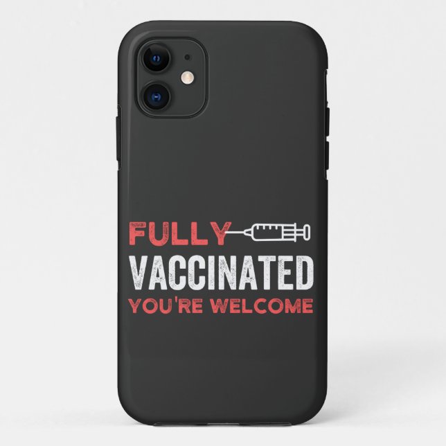 FUNDA DE Case-Mate PARA iPhone YOU'RE WELCOME FULLY VACCINATED (Reverso)
