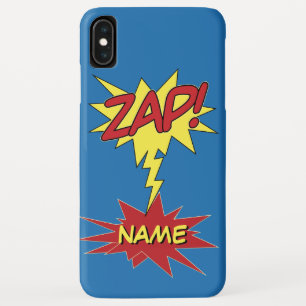Funda Para iPhone XS Max ZAP! casos de teléfono con nombre personalizado
