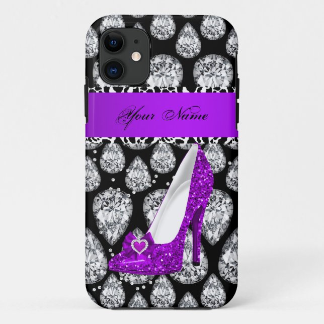 Funda De Case-Mate Para iPhone Zapato de tacón alto morado iPhone 5 (Reverso)