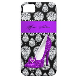 Funda Para iPhone 11 Zapato de tacón alto morado iPhone 5