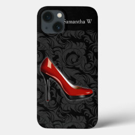 Funda Para iPhone 13 Zapato rojo oscuro