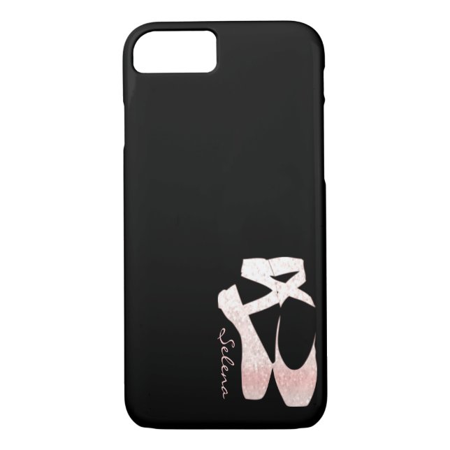 Funda De Case-Mate Para iPhone Zapatos de ballet suaves personalizados del rosa (Reverso)