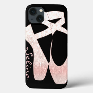 Funda Para iPhone 13 Zapatos de ballet suaves personalizados del rosa