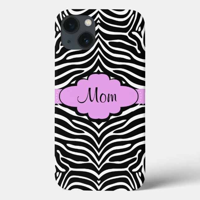 Funda De Case-Mate Para iPhone Zebra and Pink Design Galaxy Note 4 Case (Reverso)