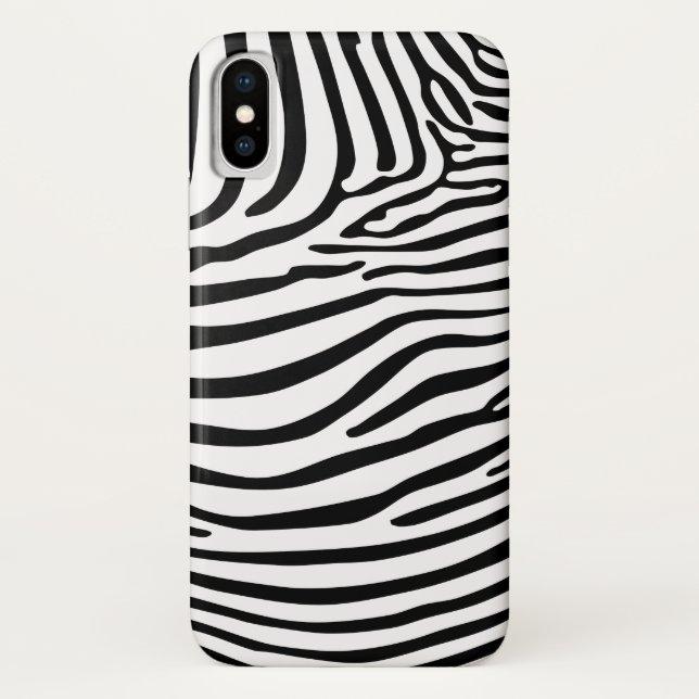 Funda De Case-Mate Para iPhone Zebra Animalprint (Reverso)
