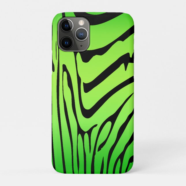 Funda De Case-Mate Para iPhone Zebra Green (Reverso)