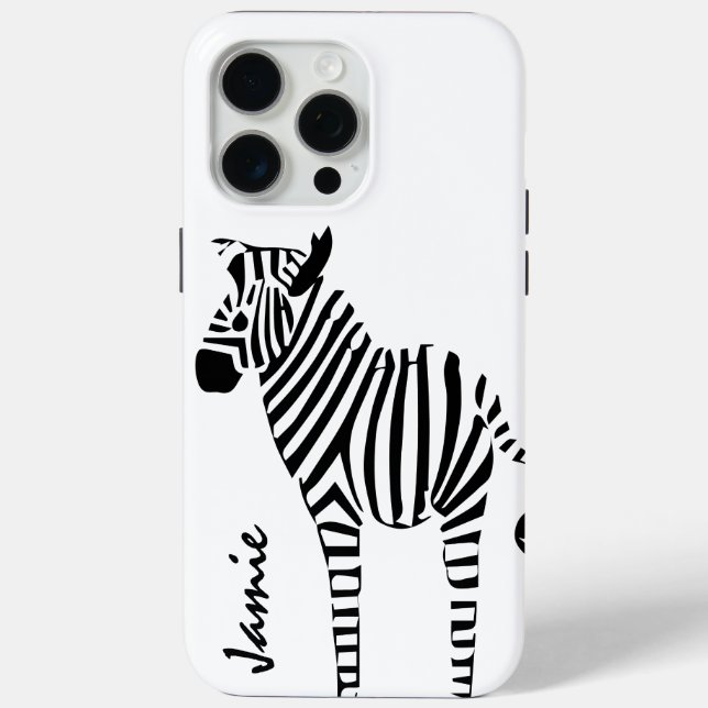 Funda De Case-Mate Para iPhone Zebra Lovers (Reverso )