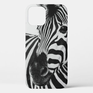 FUNDA PARA iPhone 12 ZEBRA NEGRA Y BLANCA