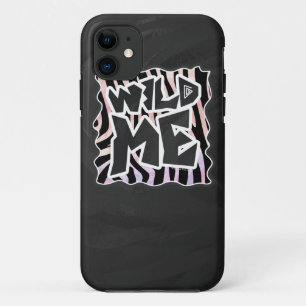 Funda Para iPhone 11 Zebra negra y rosa salvaje de mí