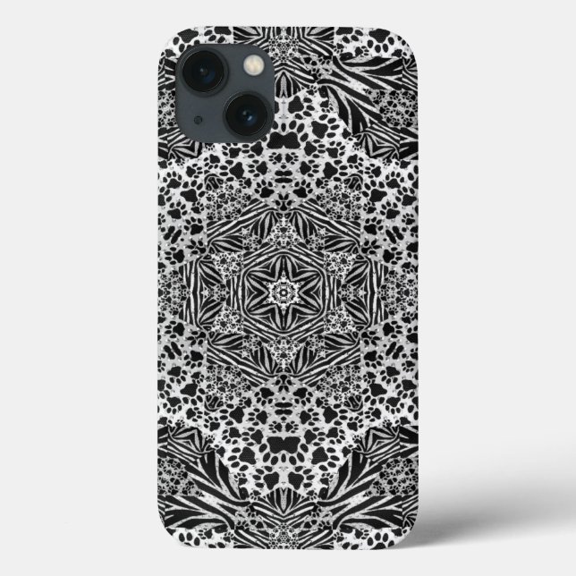 Funda De Case-Mate Para iPhone Zebra Paw Imprime estuche Iphone6 de grado militar (Reverso)