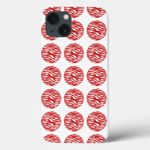 Funda Para iPhone 13 Zebra Print Polka Dots BT iPad Air Case