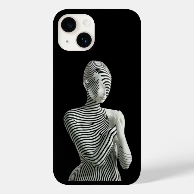 Funda De Case-Mate Para iPhone Zebra Woman (Reverso )