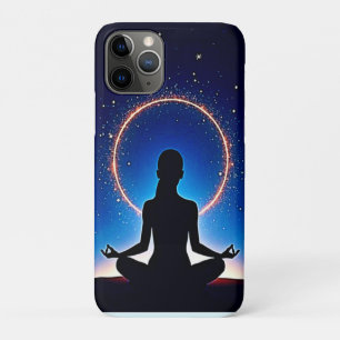 Funda Para iPhone 11 Pro Zen Bajo las Estrellas: Meditación Cósmica