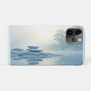 Funda Para iPhone 11 Pro Zen de invierno: equilibrio de lago de niebla