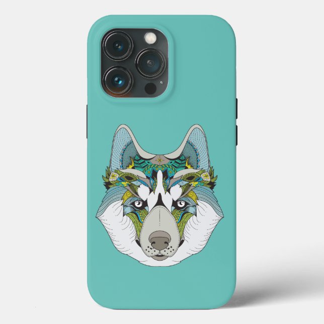 Funda De Case-Mate Para iPhone Zenart estampado Husky Dog Blue Husky Face (Reverso )