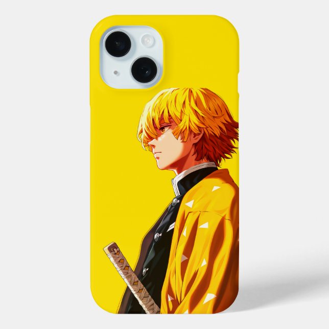 Funda De Case-Mate Para iPhone Zenitsu Agatsuma (Reverso )