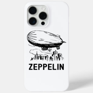 Funda Para iPhone 15 Pro Max Zepelín Retro Vintage - Boceto de Dirigible
