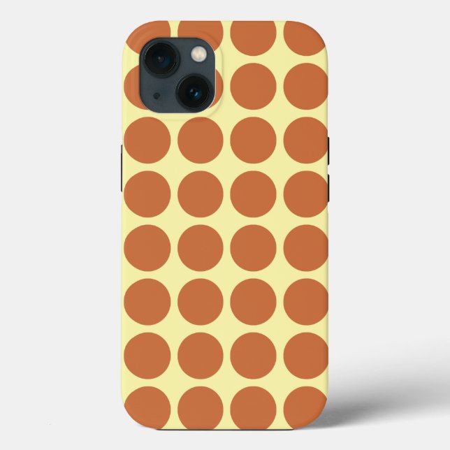 Funda De Case-Mate Para iPhone Zest Cream Neutral Dots (Reverso )