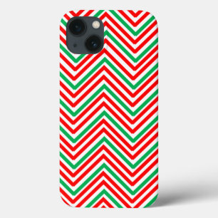 Funda Para iPhone 13 Zig-Zag rojo y verde