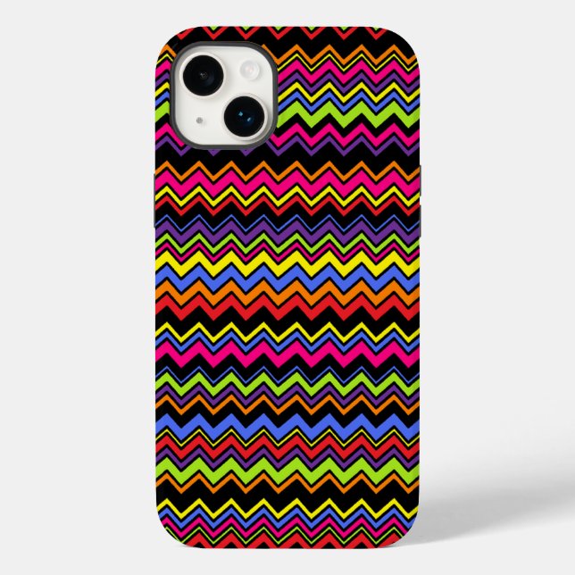 Funda De Case-Mate Para iPhone Zig-Zags (Reverso )