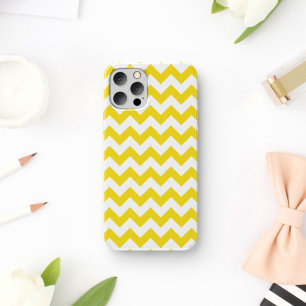 Funda Para iPhone 11 Zigzag amarillo, chevron amarillo, patrón geométri