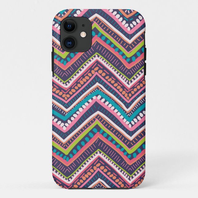 Funda De Case-Mate Para iPhone Zigzag Chevron (Reverso)