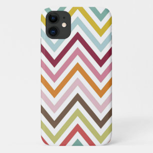 Funda Para iPhone 11 Zigzag colorido, Zigzag arcoiris, Chevron colorido