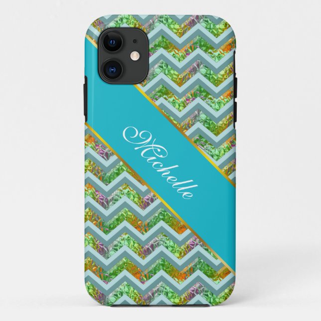 Funda De Case-Mate Para iPhone ZigZag de vidrio templado (Reverso)
