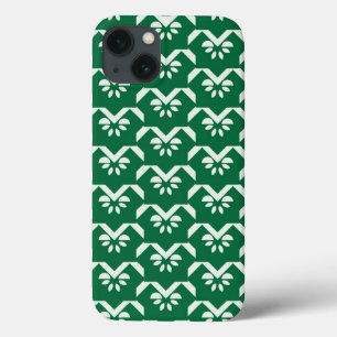 Funda Para iPhone 13 Zigzag floral verde