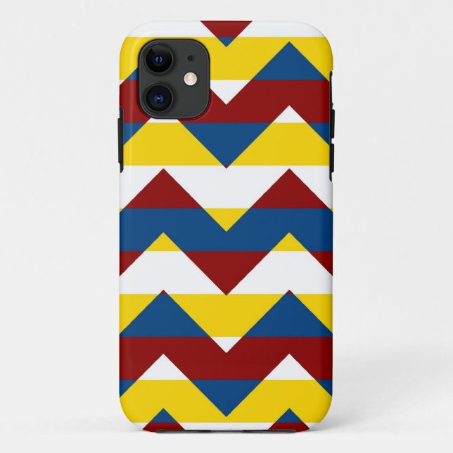 Funda De Case-Mate Para iPhone Zigzag Stripe Pattern 7 de Aztec Chevron Zigzag (Reverso)