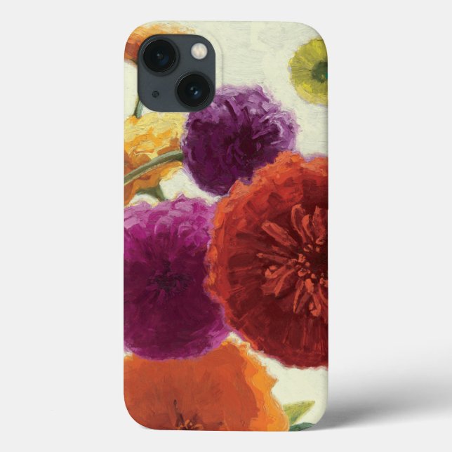 Funda De Case-Mate Para iPhone Zinnias puros de la paleta (Reverso)