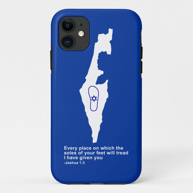 Funda De Case-Mate Para iPhone Zo Artzeinu - Joshua 1:3 (Reverso)