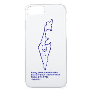 Funda Para iPhone 8/7 Zo Artzeinu - Joshua 1:3