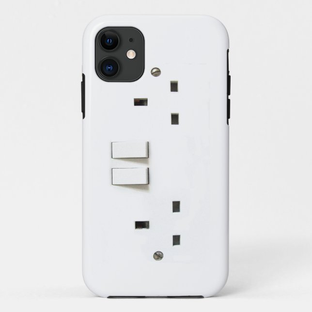 Funda De Case-Mate Para iPhone Zócalo eléctrico del Reino Unido (Reverso)