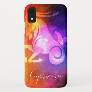 Funda Para iPhone XR Zodiac : Capricorn Colores de golosinas Cubierta d