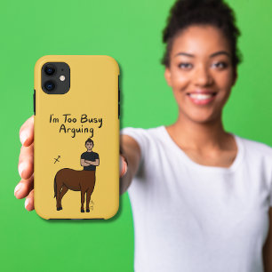 Funda Para iPhone 11 Zodiac Sagittarius "Estoy demasiado ocupado discut