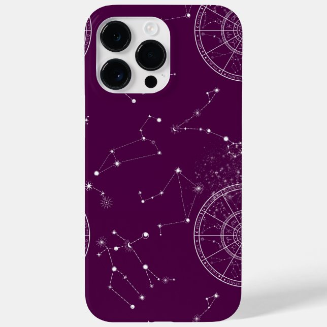 FUNDA DE Case-Mate PARA iPhone ZODIAC STARRY SKY PATTERN (Reverso)
